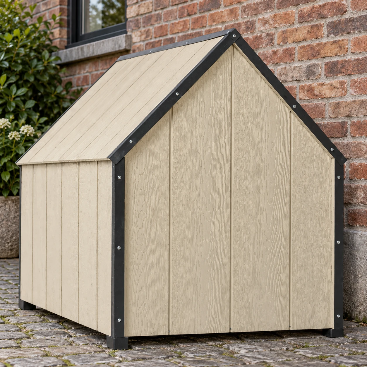 LP® SmartSide® panel hondenhok M972 – 77 x 116 cm – large – Buitenaanzicht (6)