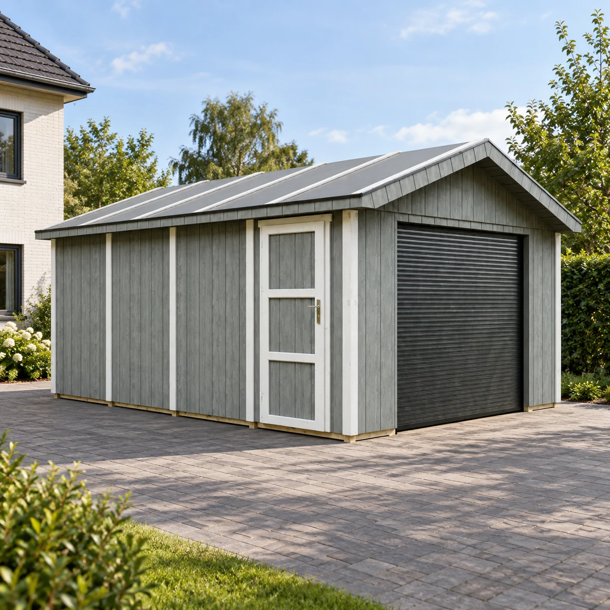 LP® SmartSide® panelen garage M991B – 354 x 486 cm – 17 m2 – Buitenaanzicht (11)