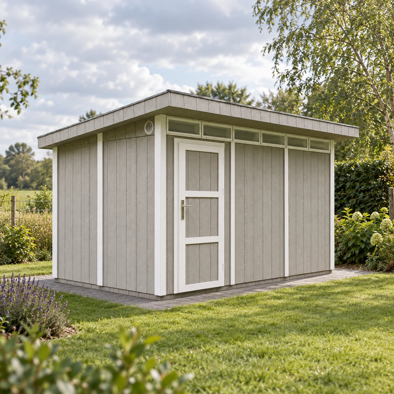 LP® SmartSide® panel garden shed M904 log cabin – 236 x 368 cm – 9 m2 – Buitenaanzicht (15)