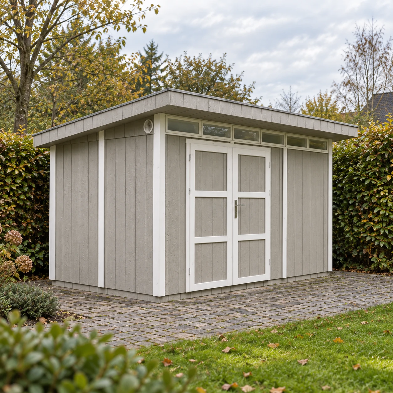 LP® SmartSide® Blockbohlenhaus M904A – 236 x 368 cm – 9 m2 – Buitenaanzicht (15)