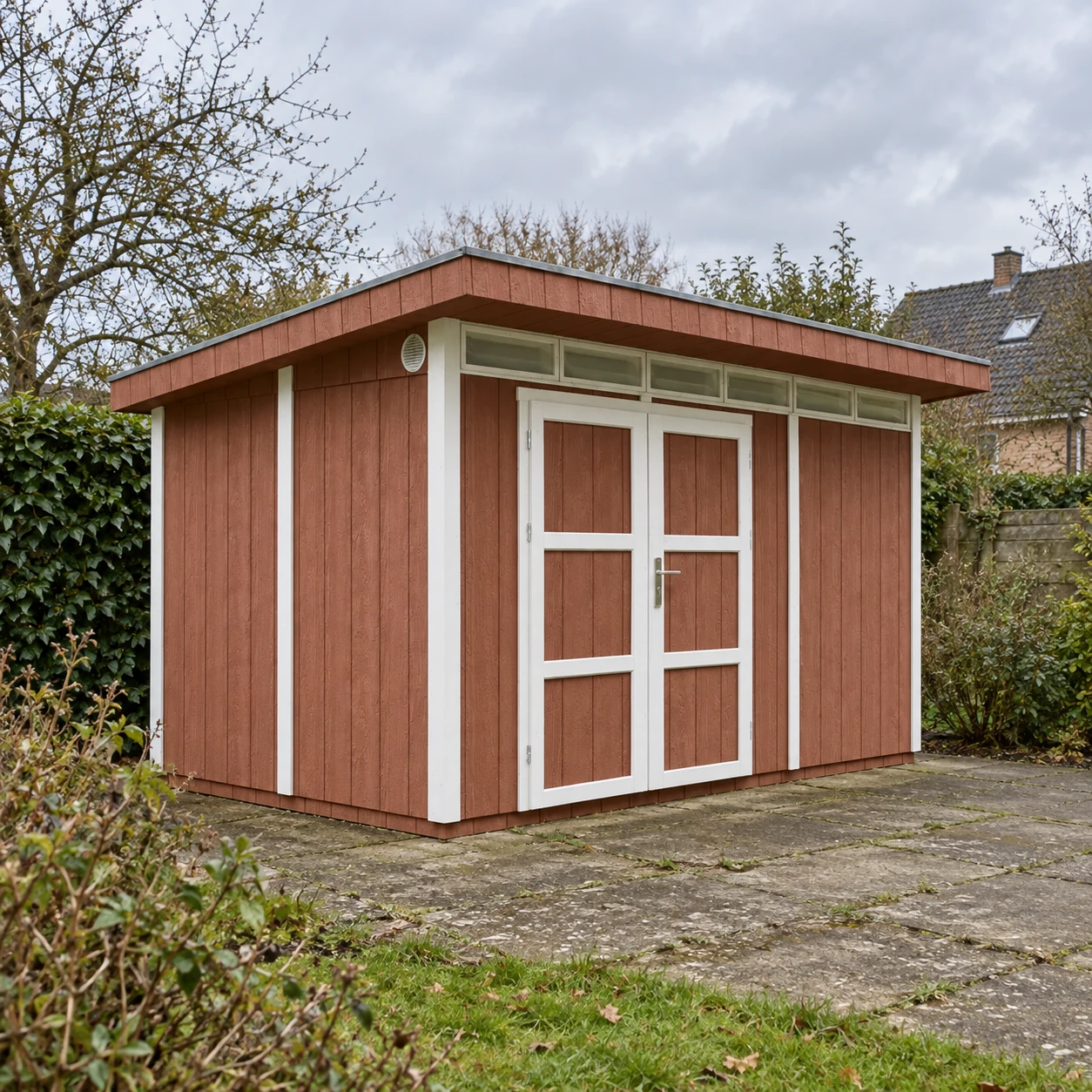 LP® SmartSide® Blockbohlenhaus M904A – 236 x 368 cm – 9 m2 – Buitenaanzicht (17)