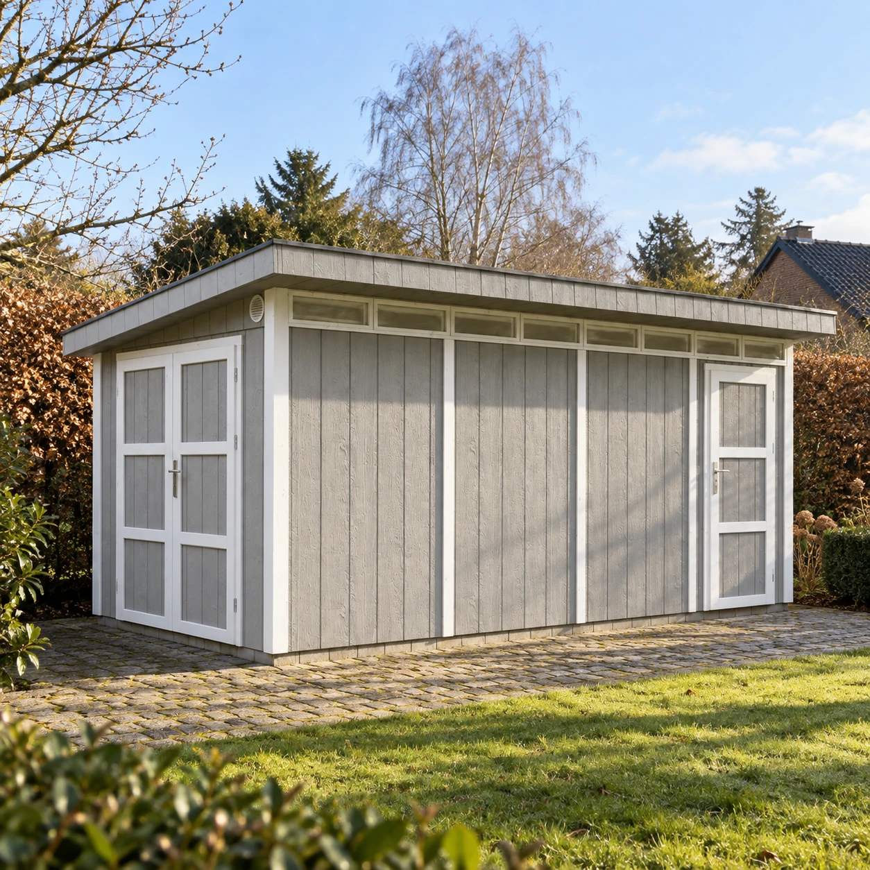 LP® SmartSide® Blockbohlenhaus M905C – 236 x 486 cm – 12 m2 – Buitenaanzicht (16)