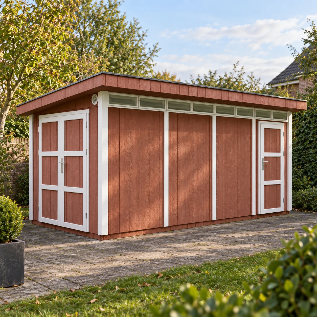 LP® SmartSide® Blockbohlenhaus M905C – 236 x 486 cm – 12 m2 – Buitenaanzicht (18)