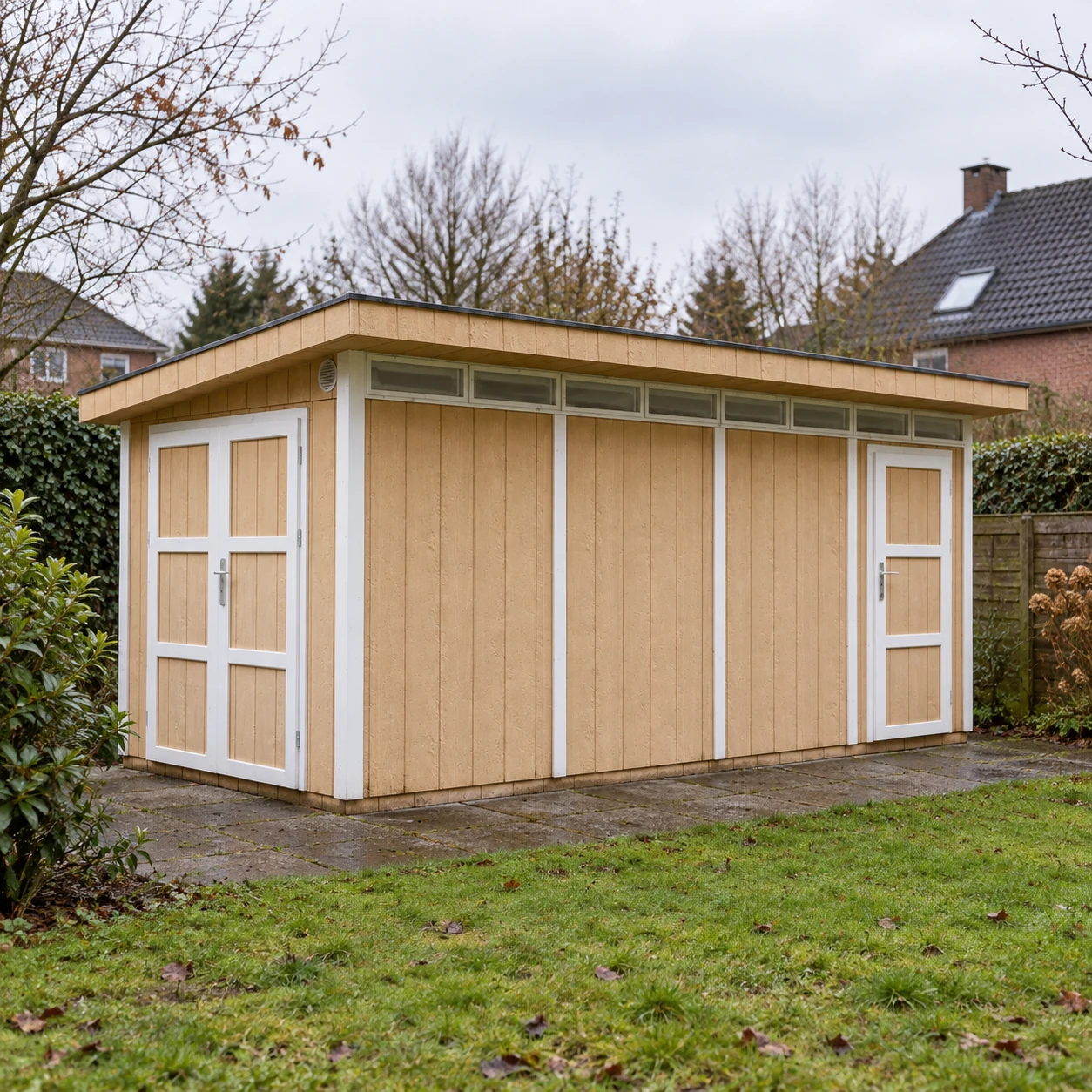 LP® SmartSide® Blockbohlenhaus M905C – 236 x 486 cm – 12 m2 – Buitenaanzicht (19)