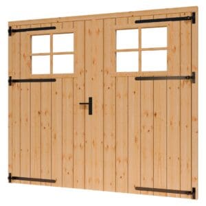 DOUGLAS dubbele deur met raam 2400x2129