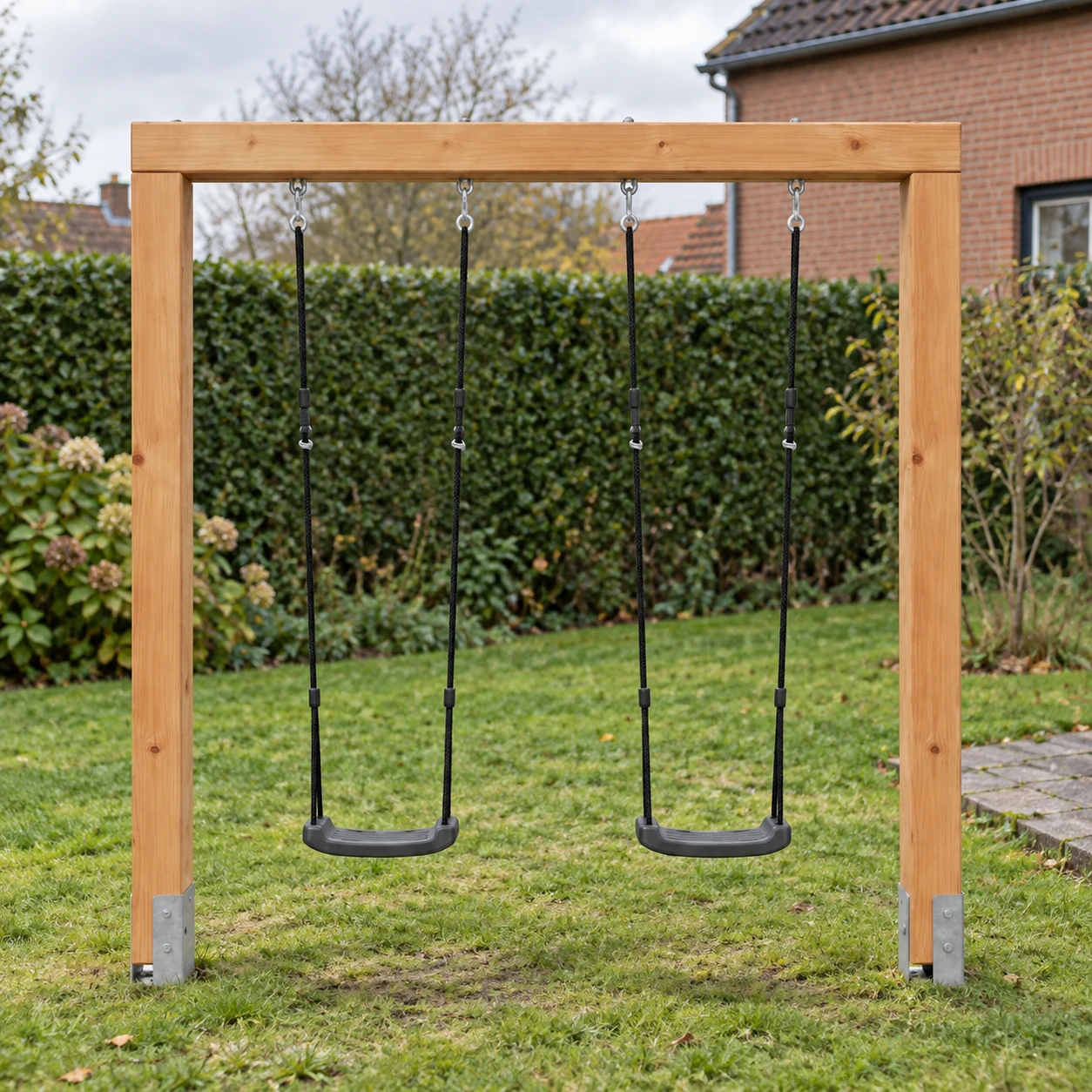 EXIT Linea Massiv 140 Doppelschaukel aus Holz