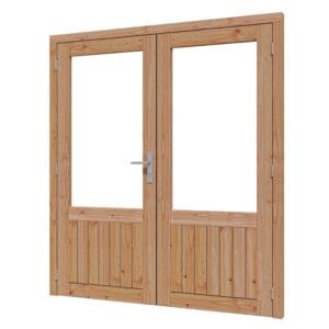 DOUGLAS dubbele glasdeur L verticaal 2x830x1942