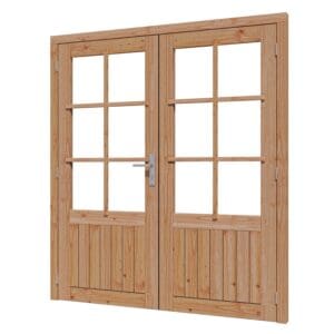 DOUGLAS dubbele glasdeur K verticaal 2x830x1942