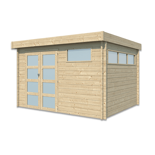 Woodlands tuinhuis MODERN 4605AC blokhut – 355×295 cm
