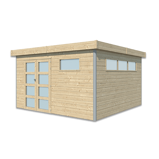 Woodlands tuinhuis KASUKO L 5103ISO blokhut – 385×385 cm