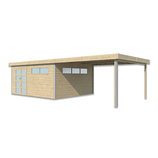 Woodlands tuinhuis KASUKO XXL 5105EXT400ISO blokhut – 885×385 cm