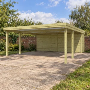 Woodlands carport HAMBURG QB CPTHAM – 594×720 cm