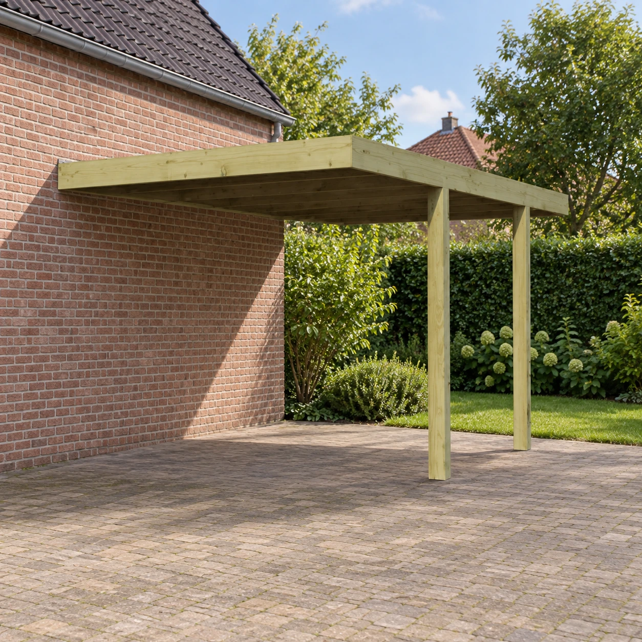 Woodlands carport QB AANBOUW CPTQBA – 307×554 cm – Buitenaanzicht