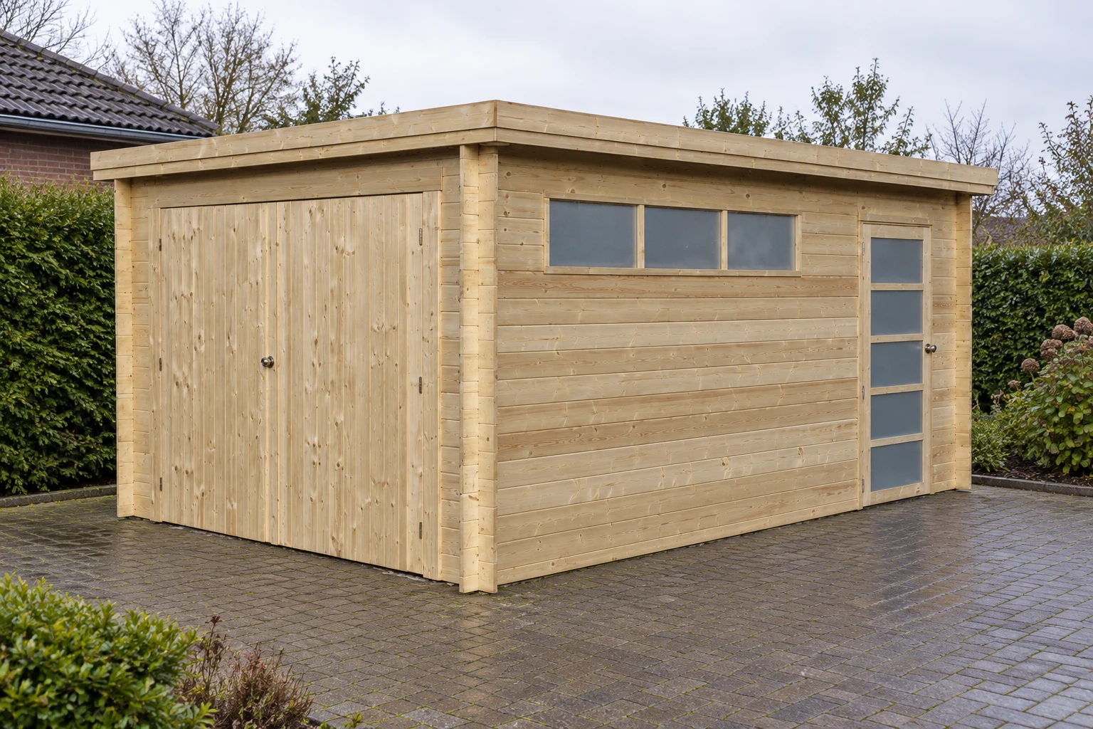 Woodlands garage Oregon 3711 – 325x505 – Buitenaanzicht