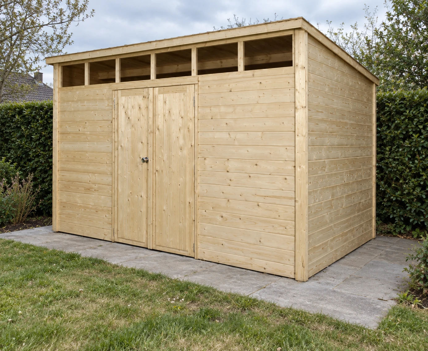 Tuinhuizen met hoekprofielen