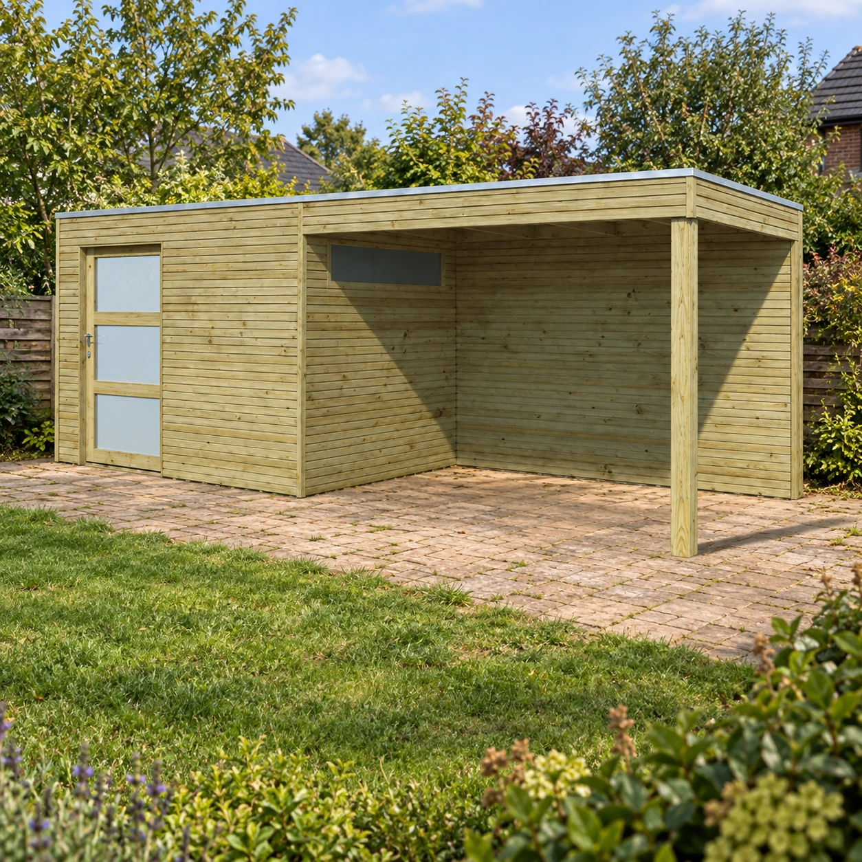 Tuinhuis 28mm wanden