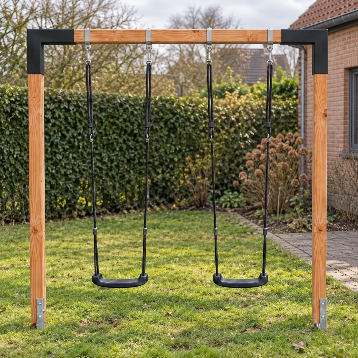 EXIT Linea 85 Doppelschaukel aus Holz