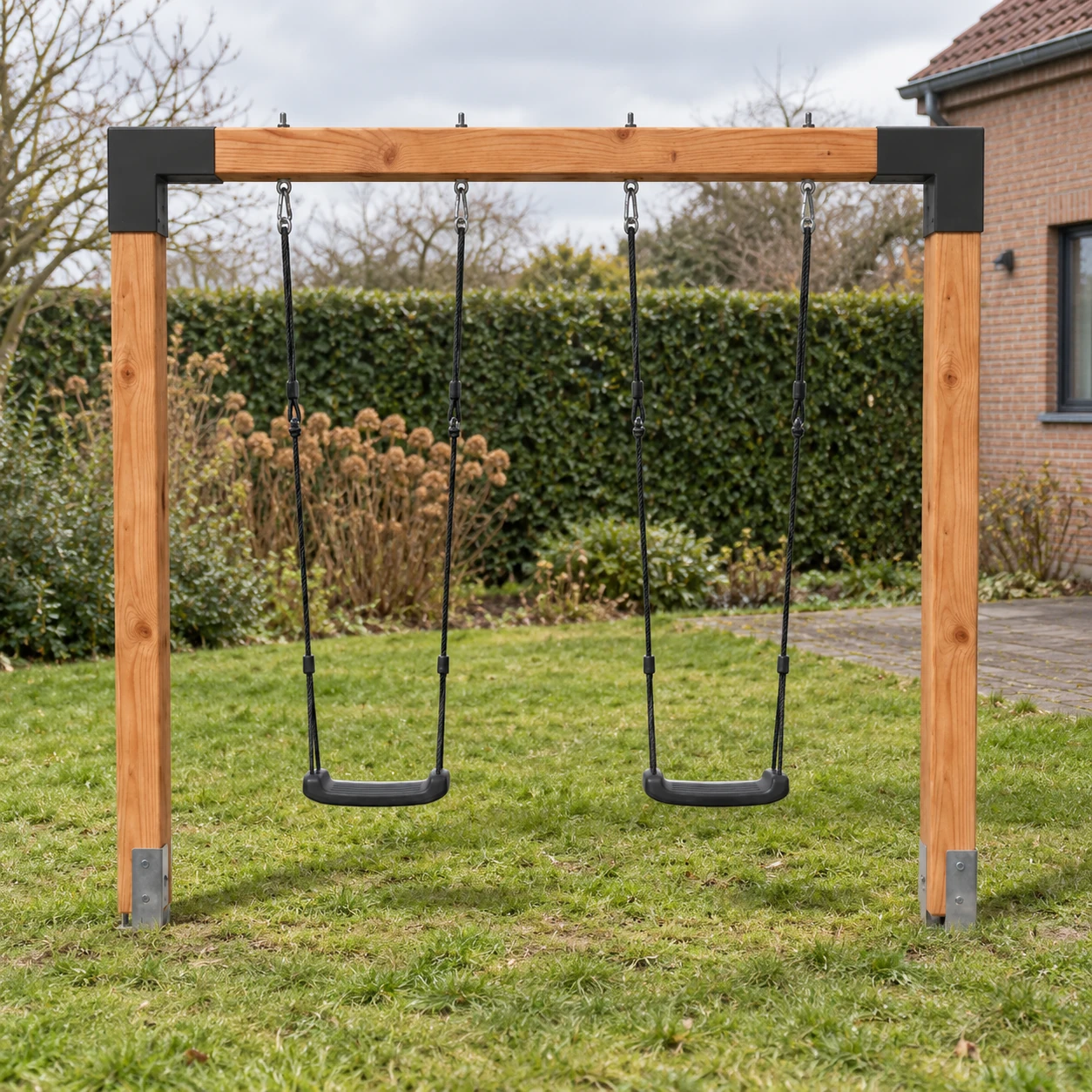 EXIT Linea Robust 110 dubbele houten schommel