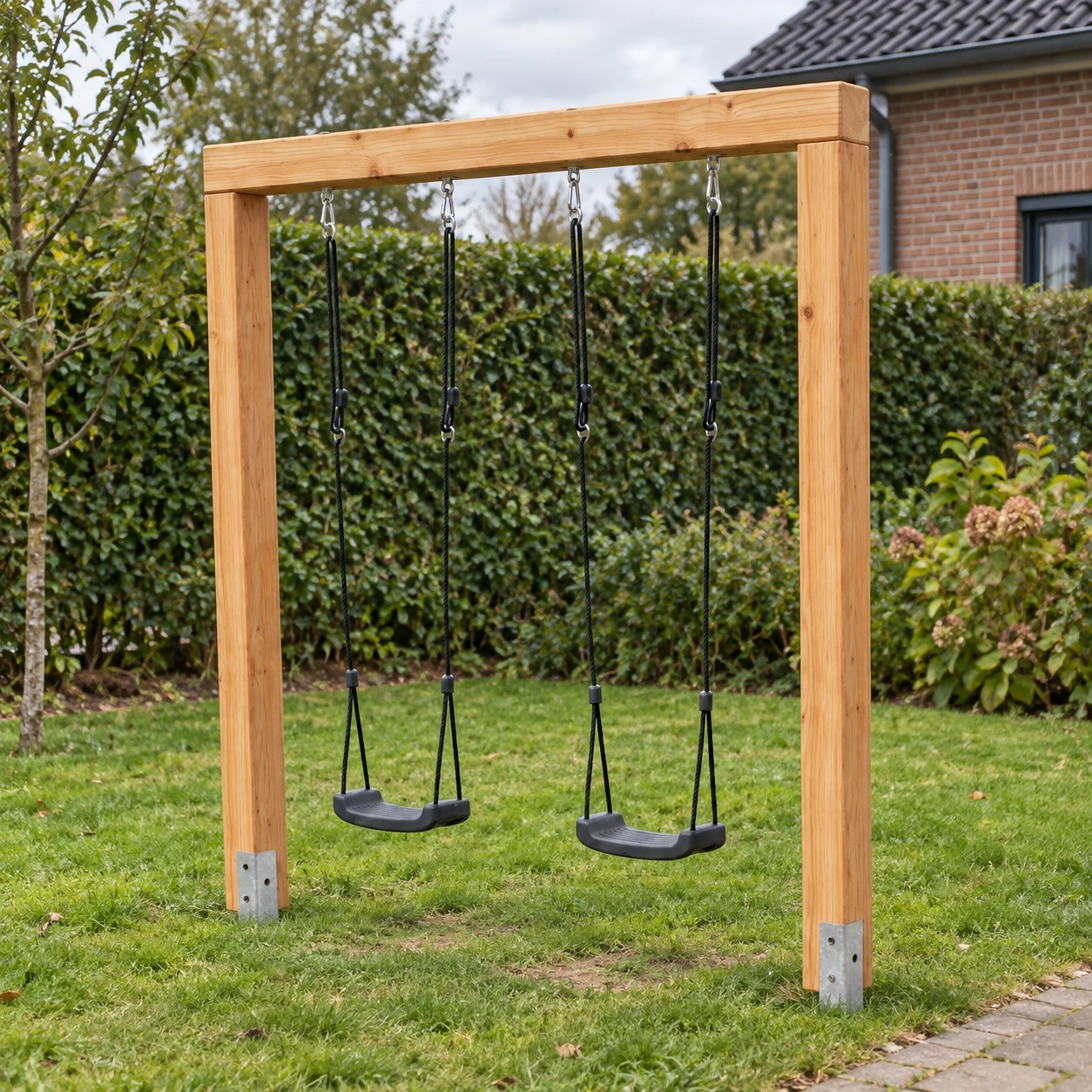 EXIT Linea Massiv 140 Doppelschaukel aus Holz