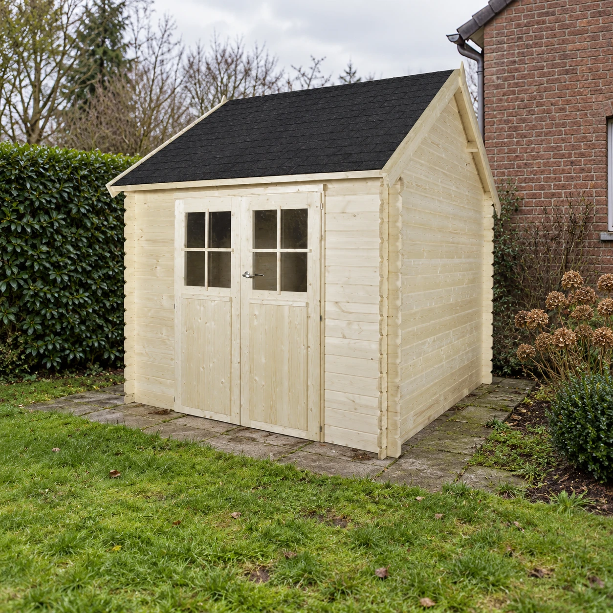 Woodlands tuinhuis Gloucester S 3601 blokhut – 295x295 – Buitenaanzicht (4)