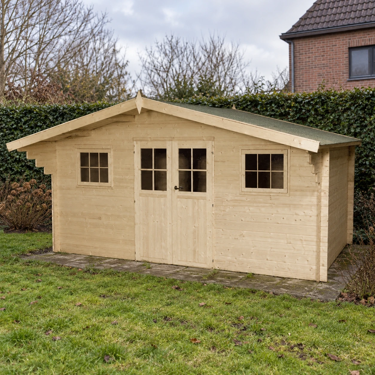 Woodlands tuinhuis Winnipeg XL 3055XL blokhut – 505x385 – Buitenaanzicht (4)