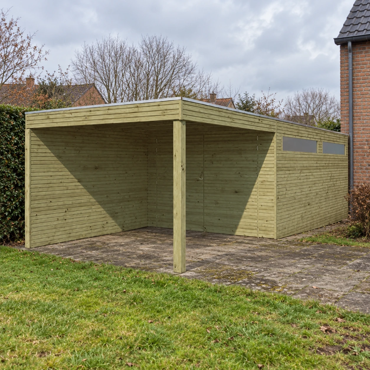 Woodlands garage QB EXT 7211EXT300 – 804 × 300 cm – Buitenaanzicht (5)