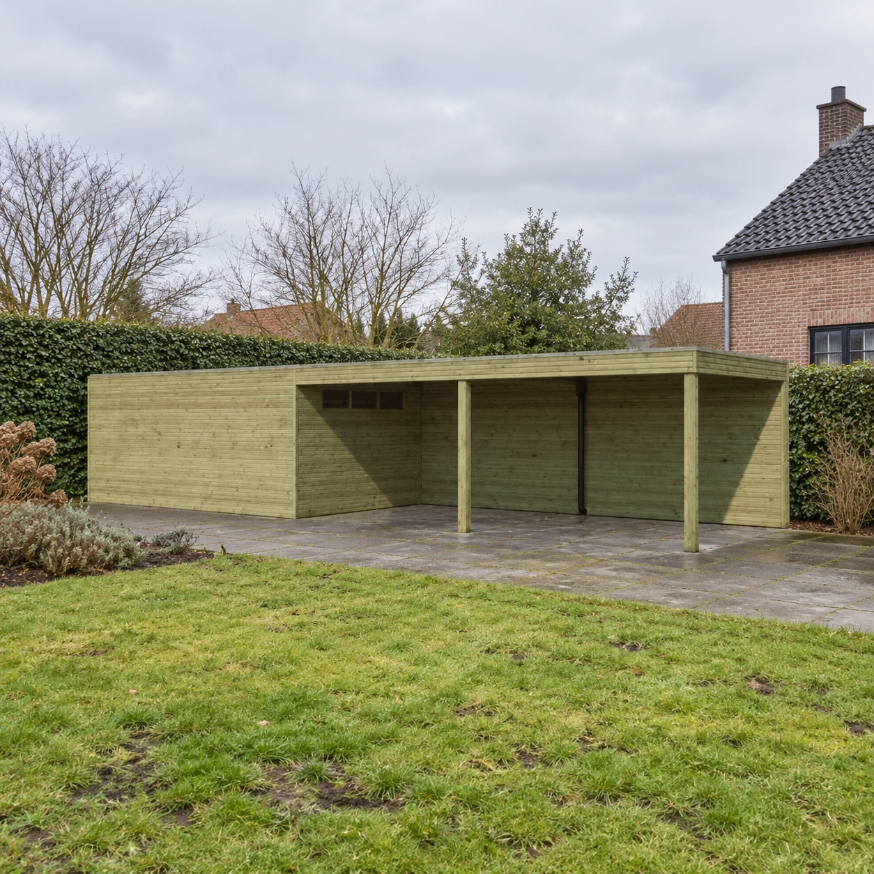 Woodlands Tuinhuis QB IV 7204EXT600 – 1103 × 300 cm – Buitenaanzicht (5)