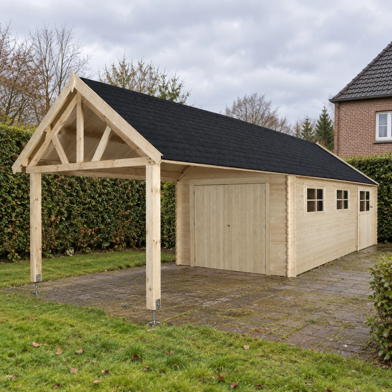 Woodlands garage Gloucester 3611EXT – 320 × 902 cm – Buitenaanzicht (4)