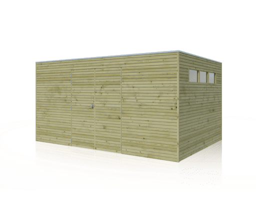Gartenhaus QB III 420x300 – Außenansicht (2)