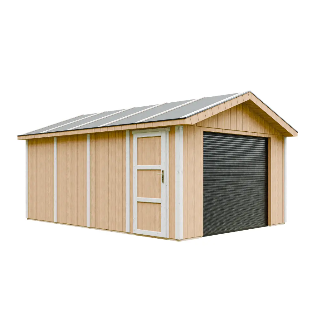 LP® SmartSide® Garage M991B – 354 × 486 cm – 17,2 m² – Außenansicht (10)